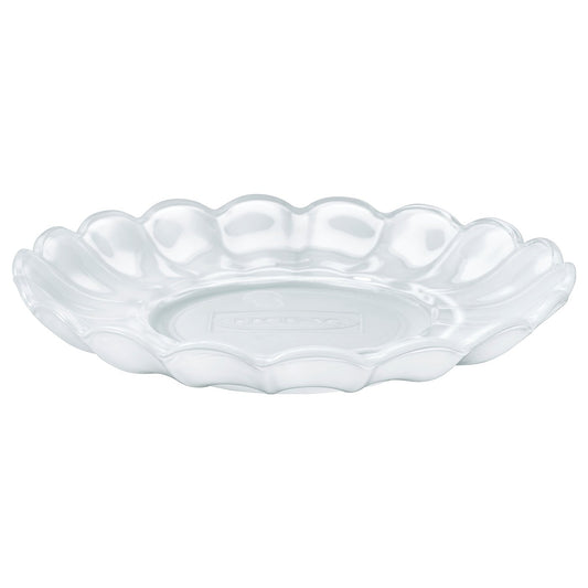 SMÅNÄCKROS candle dish, white, 14 cm