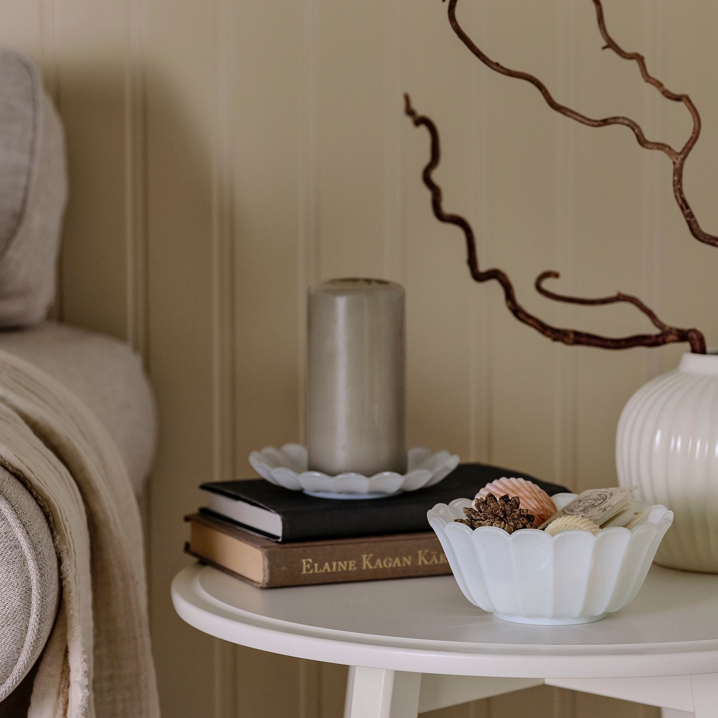 SMÅNÄCKROS decorative bowl, white, 15 cm