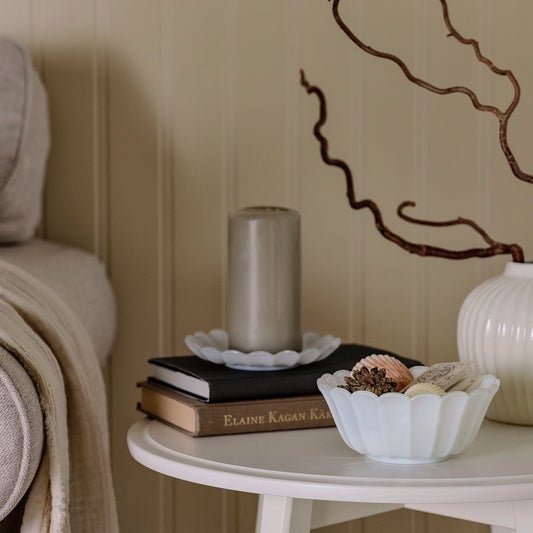 SMÅNÄCKROS decorative bowl, white, 15 cm