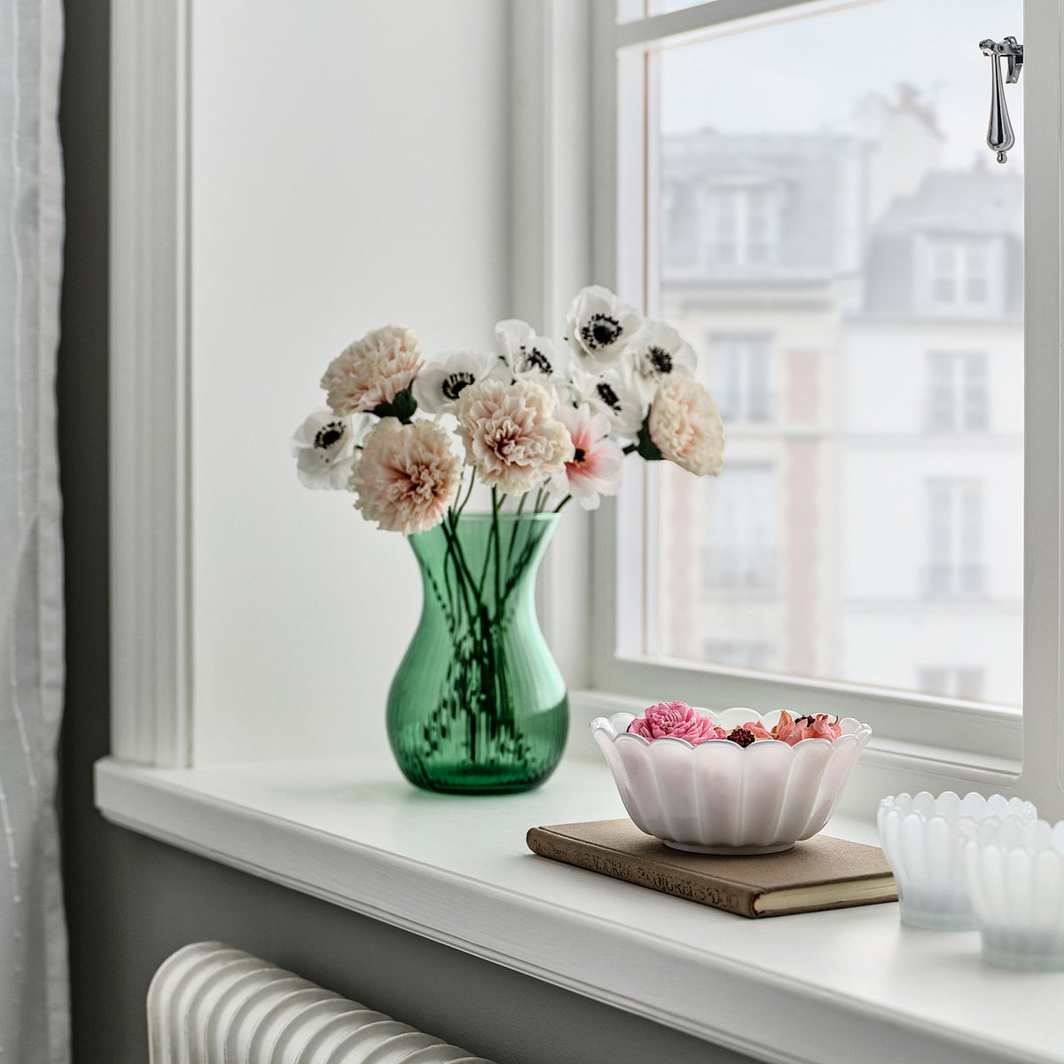 SMÅNÄCKROS decorative bowl, white, 15 cm