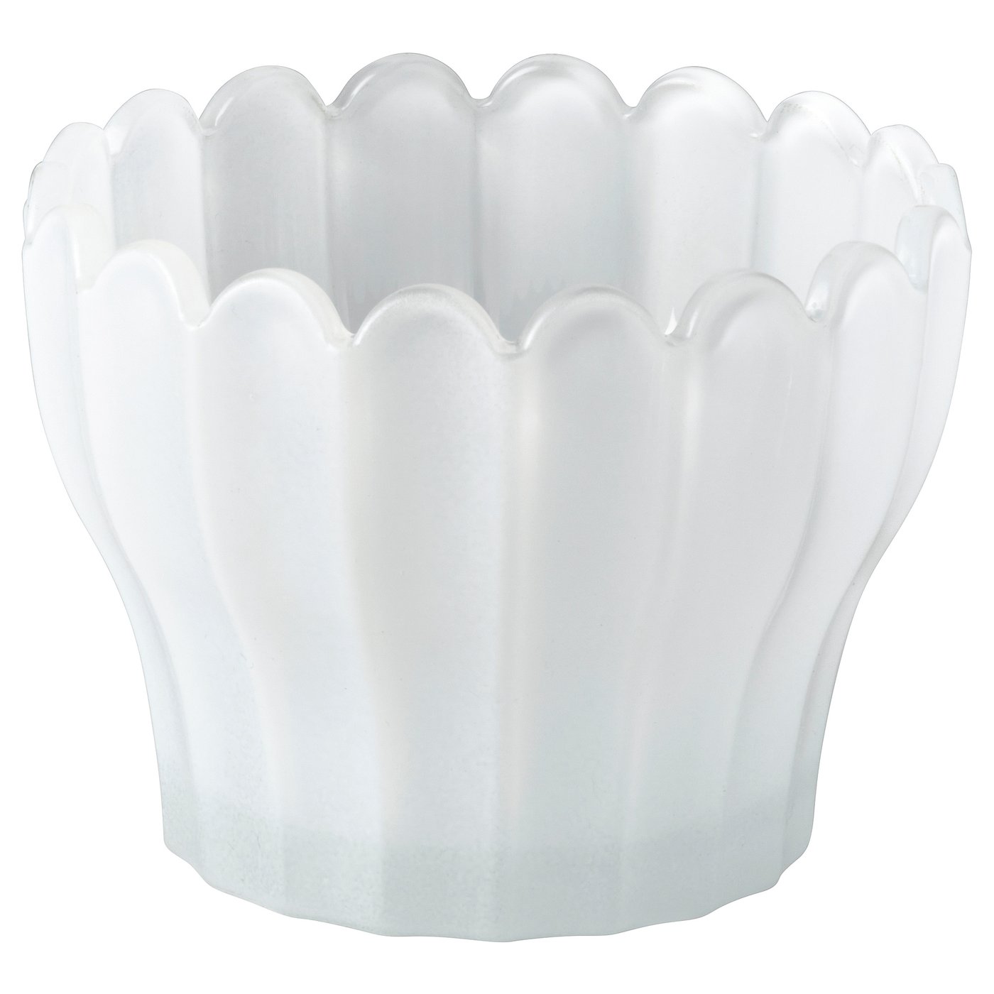 SMÅNÄCKROS tealight holder, white, 6 cm