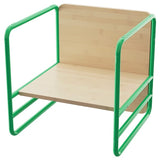SMÅSKRAKE multi-functional child chair/table, green, 39x39x39 cm