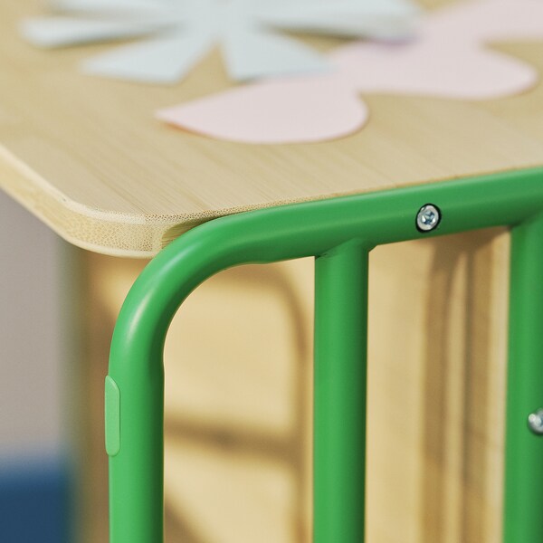 SMÅSKRAKE - Children's multifunctional chair/table, green