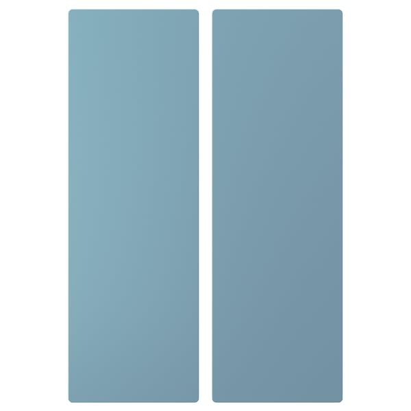 SMÅSTAD door, blue, 30x90 cm, 2 pack