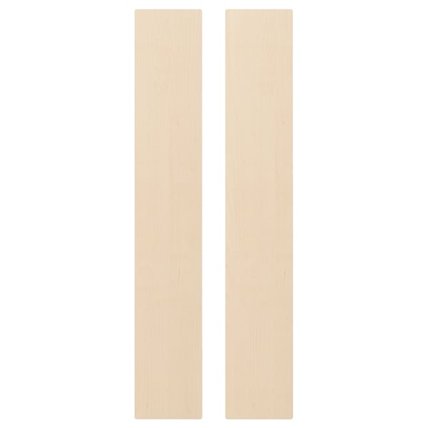 SMÅSTAD door, birch effect, 30x180 cm, 2 pack