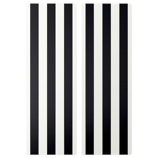 Ikea SMÅSTAD - Door, black/white stripe, 30x90 cm