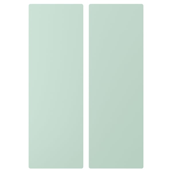 SMÅSTAD door, light green, 30.0x90.0 cm, 2 pack