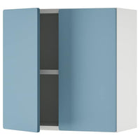 SMÅSTAD - Wall cabinet, white blue/with 1 shelf, 60x32x60 cm
