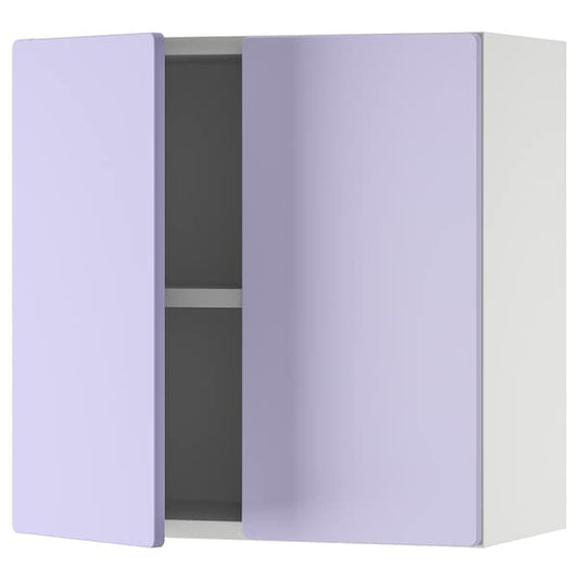 Ikea SMÅSTAD - Wall cabinet, white lilac/with 1 shelf, 60x32x60 cm