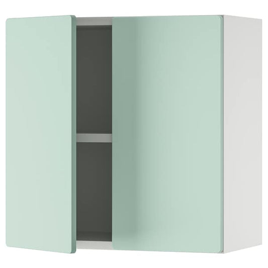 Ikea SMÅSTAD - Wall cabinet, white light green/with 1 shelf, 60x32x60 cm