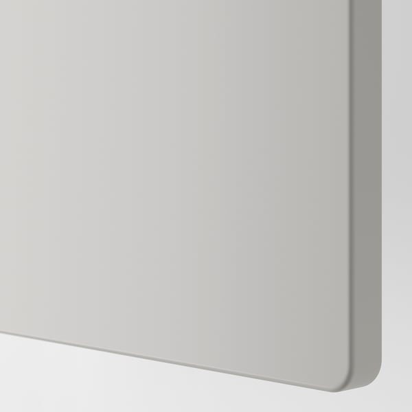 SMÅSTAD / PLATSA - Chest of 3 drawers, white/grey, 60x42x63 cm