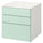 SMÅSTAD / PLATSA - SMÅSTAD / PLATSA Chest of 3 drawers, white/light green, 60x57x63 cm