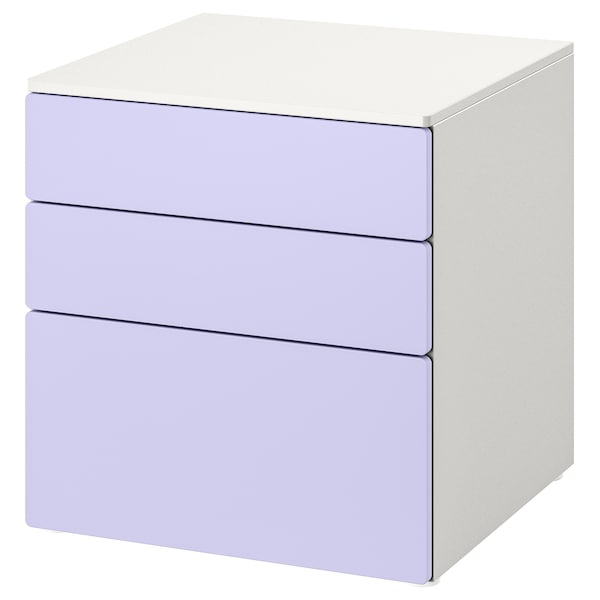 SMÅSTAD / PLATSA - Chest of 3 drawers, 60x57x63 cm