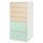 SMÅSTAD / PLATSA - Chest of 6 drawers, white birch/light green, 60x57x123 cm