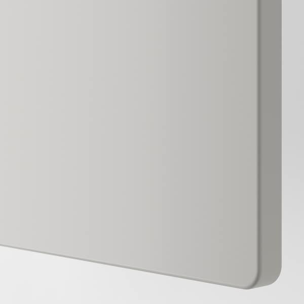 SMÅSTAD / PLATSA - Storage combination, white grey/with changing table, 210x79x181 cm
