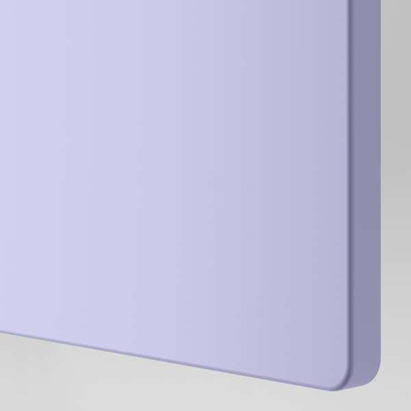 SMÅSTAD / PLATSA - Storage combination, white/lilac, 120x42x123 cm