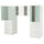 SMÅSTAD / PLATSA - Storage combination, white/light green, 240x57x181 cm