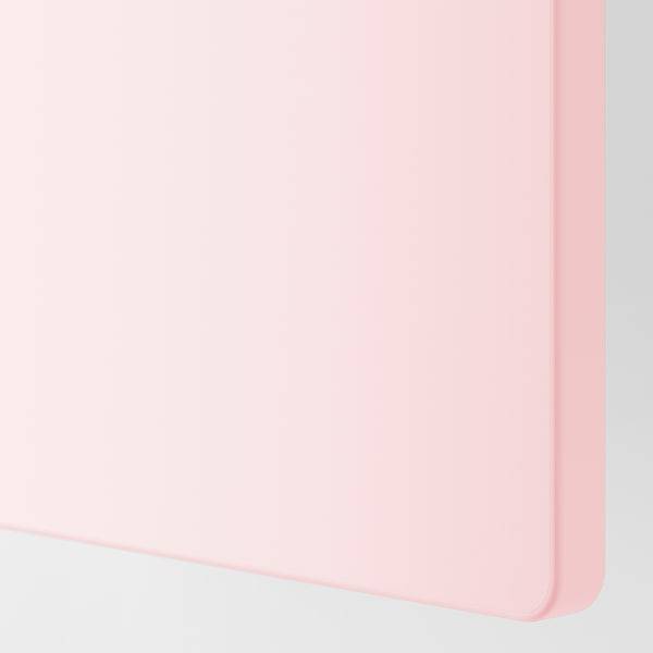 SMÅSTAD / PLATSA - Changing table, pale pink white/with bookcase,150x79x123 cm