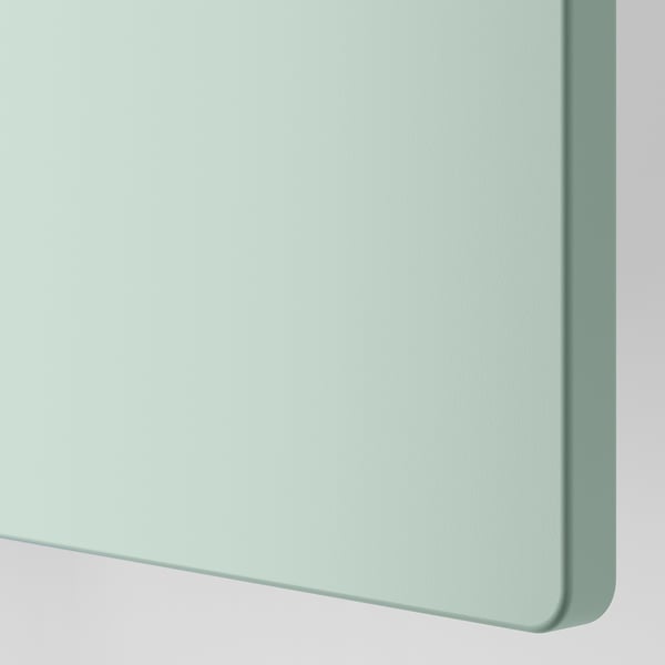 SMÅSTAD / PLATSA changing table, white light green/with bookcase, 150x79x123 cm