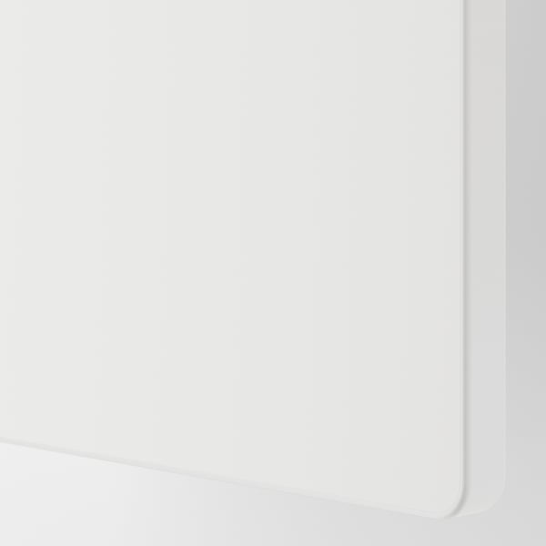 SMÅSTAD / PLATSA wardrobe, white white/with 2 chest of drawers, 180x57x133 cm
