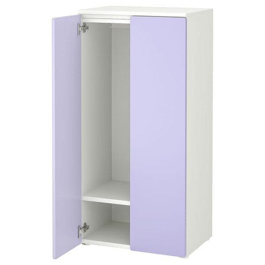 Ikea SMÅSTAD / PLATSA - Wardrobe, white/lilac, 60x42x123 cm