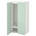 SMÅSTAD / PLATSA wardrobe, white/light green, 60x42x123 cm