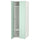SMÅSTAD / PLATSA - SMÅSTAD / PLATSA Wardrobe, white/light green, 60x57x181 cm