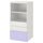 SMÅSTAD / PLATSA - SMÅSTAD / PLATSA Bookcase, white lilac/with 3 drawers, 60x57x123 cm