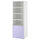 SMÅSTAD / PLATSA - Bookcase, white lilac/with 2 drawers, 60x57x181 cm