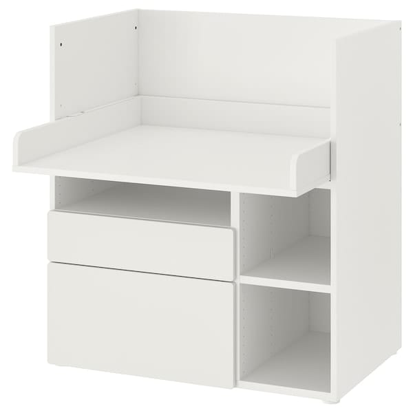 Ikea SMÅSTAD - Desk, white white/with 2 drawers, 90x79x100 cm