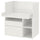 SMÅSTAD - Desk, white white/with 2 drawers, 90x79x100 cm