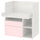 SMÅSTAD - Desk, pale pink/with 2 drawers, 90x79x100 cm.