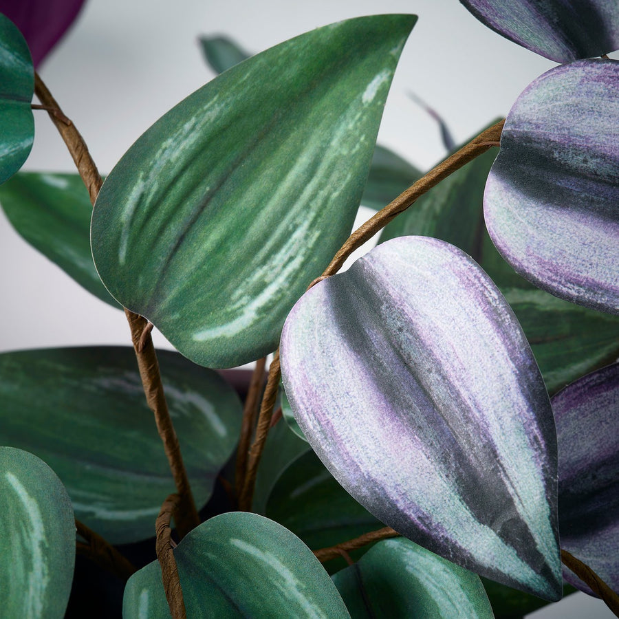 SMÅTÄRNA artificial potted plant, paper/Spiderwort, 10 cm