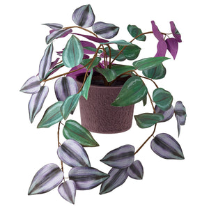 SMÅTÄRNA artificial potted plant, paper/Spiderwort, 10 cm