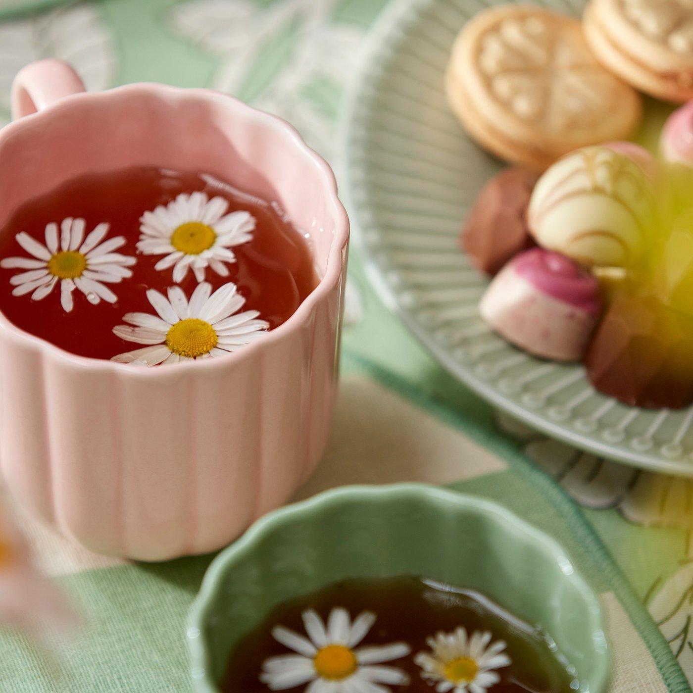 SMÖRFISK mug, light green/pink, 2 pack