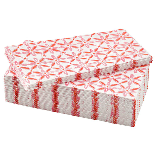SMÖRFISK paper napkin, patterned/multicolour, 38x38 cm, 30 pack