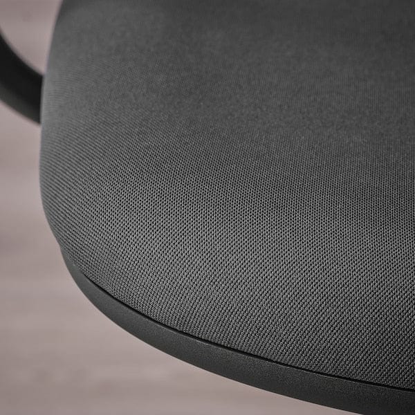 Ikea SMÖRKULL - Office chair with armrests, Gräsnäs dark grey