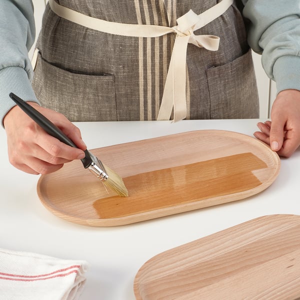 SMÖRLING serving tray, set of 2, beech