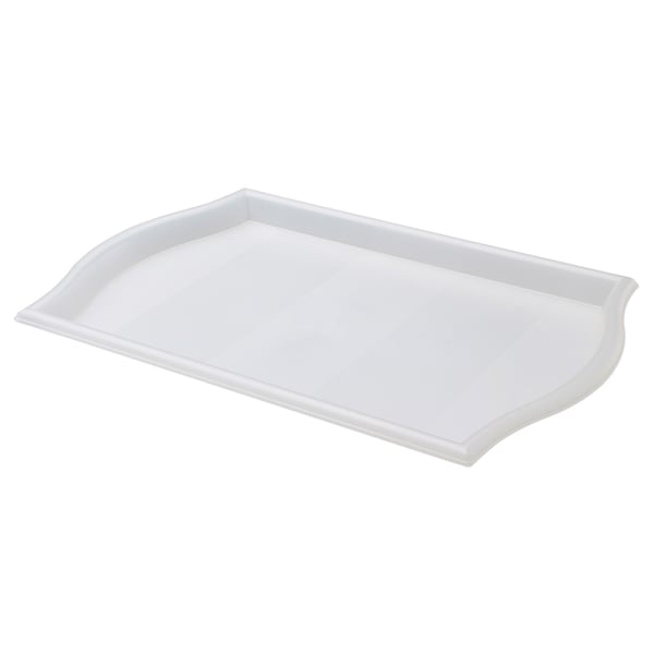 SMULA tray, transparent, 52x35 cm