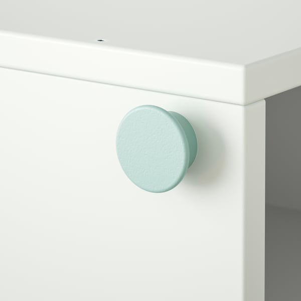 SMUSSLA bedside table/shelf unit, white, 35x59x32 cm