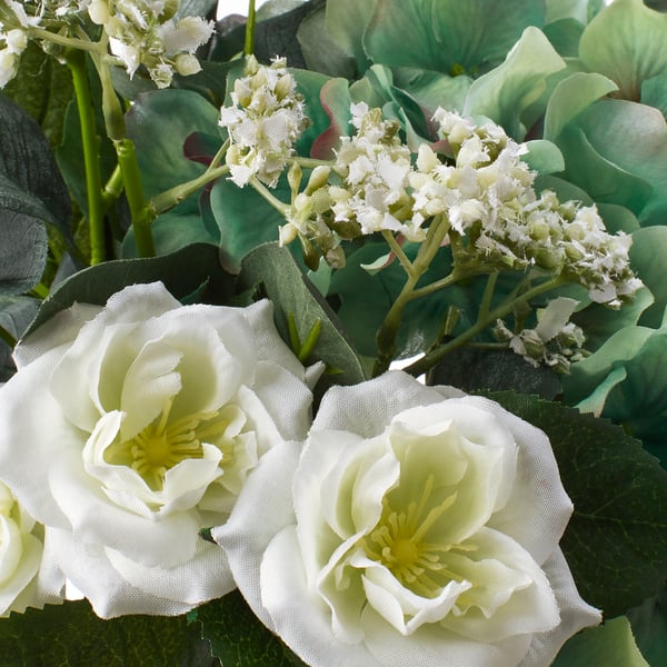 SMYCKA - Artificial bouquet, white, 35 cm , 35 cm