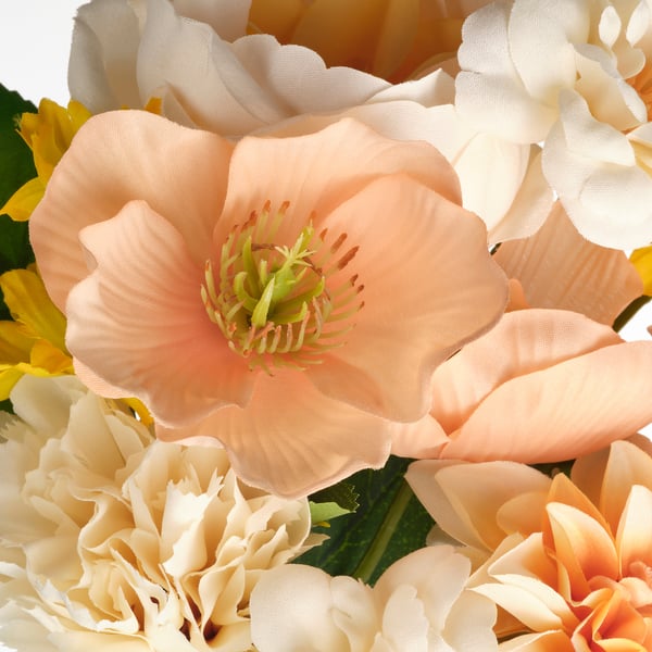 SMYCKA - SMYCKA Artificial bouquet, in/outdoor orange/yellow, 30 cm