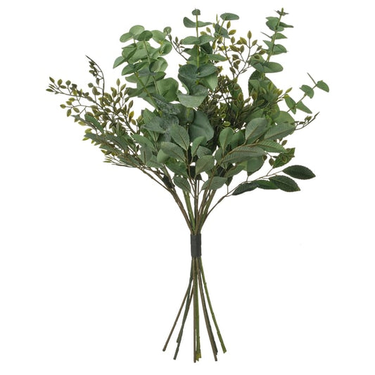 SMYCKA artificial bouquet, indoor/outdoor eucalyptus/green, 60 cm