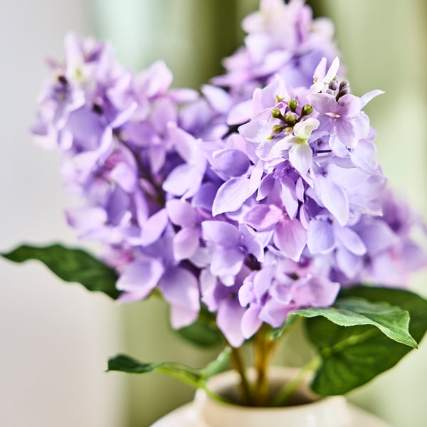 SMYCKA artificial bouquet, indoor/outdoor/lilac, 36 cm