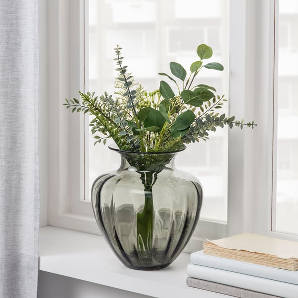 SMYCKA - SMYCKA Artificial bouquet, in/outdoor green, 50 cm