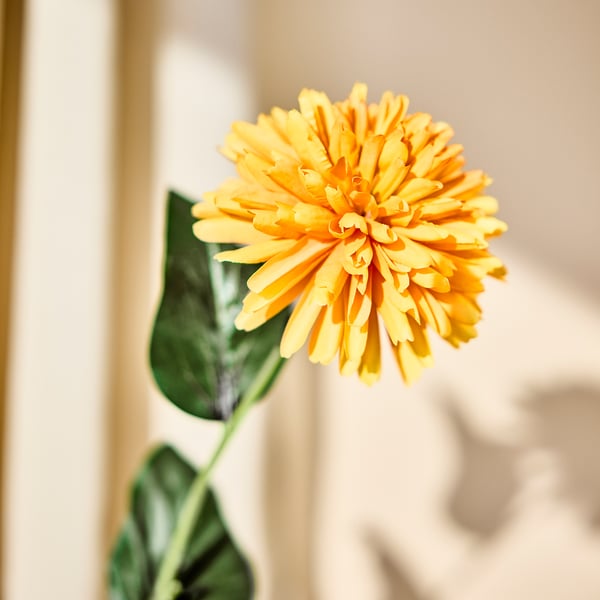 SMYCKA artificial flower, chrysanthemum/orange, 55 cm