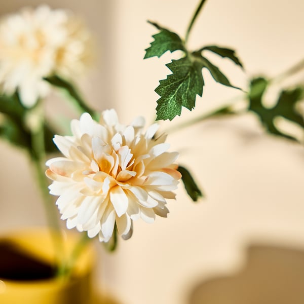 SMYCKA artificial flower, indoor/outdoor chrysanthemum/white, 71 cm