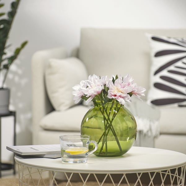 SMYCKA artificial flower, in/outdoor/Dahlia pink, 30 cm