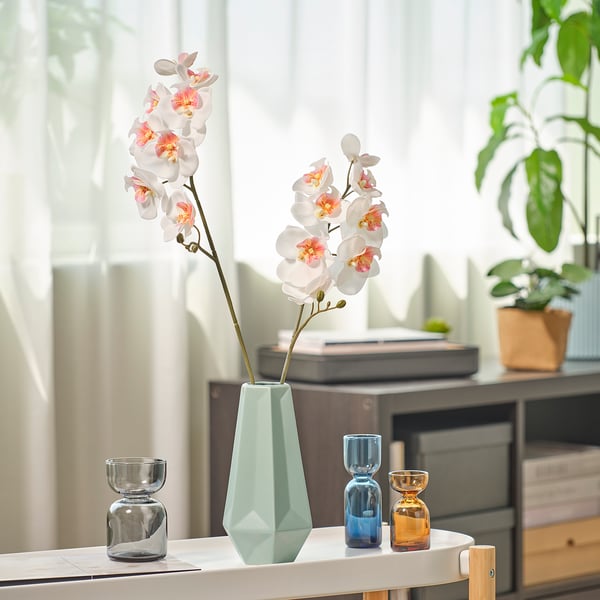 SMYCKA artificial flower, in/outdoor/Orchid white, 60 cm