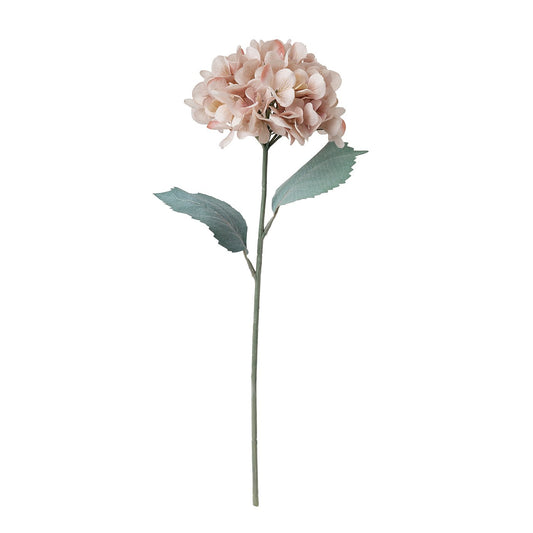 SMYCKA artificial flower, in/outdoor hydrangea/light beige, 60 cm